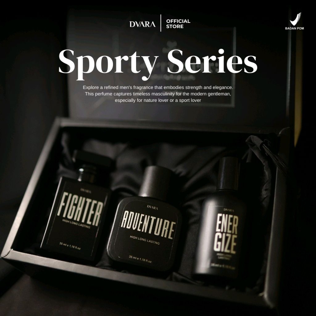 DVARA SPORTY SERIES HIGH LONG LASTING PARFUM PREMIUM MEWAH TAHAN LAMA.