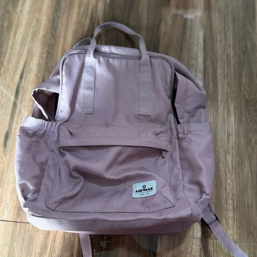preloved tas airwalk pink soft backpack ransel