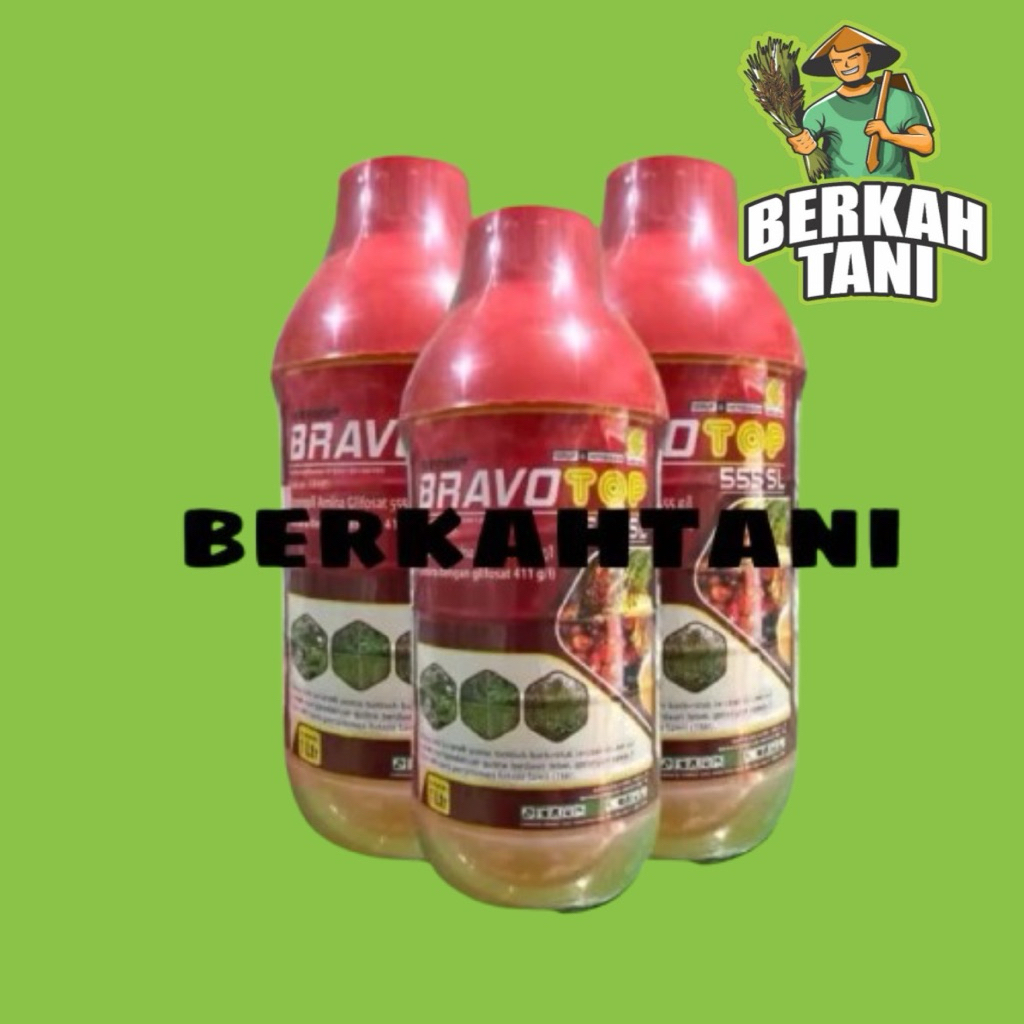 Bravotop 555SL 1 Liter Isopropil Amina Glifosat 555 g/l Herbisida Untuk mengendalikan gulma berdaun 