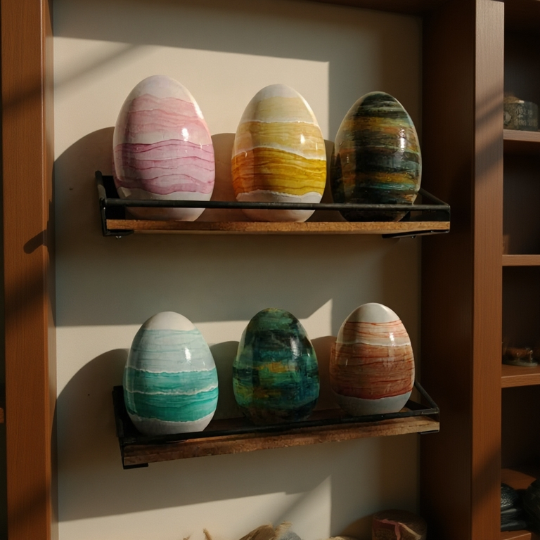 Dekorasi Ruang Tamu -Pajangan Unik Aesthetic -Telur Hias Jumbo