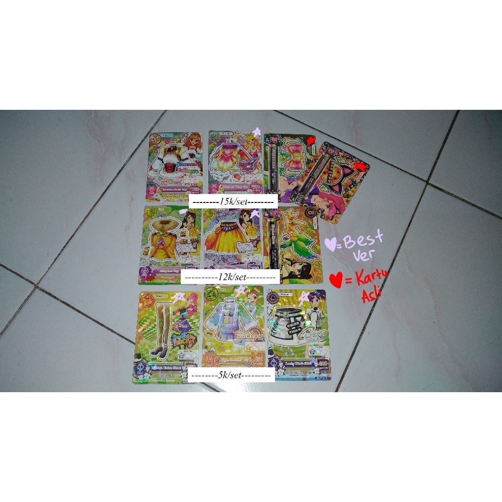 KARTU AIKATSU Fake & Official Premium Pisces Angely Sugar Leo Spicy Ageha Cute Cool Sexy Pop