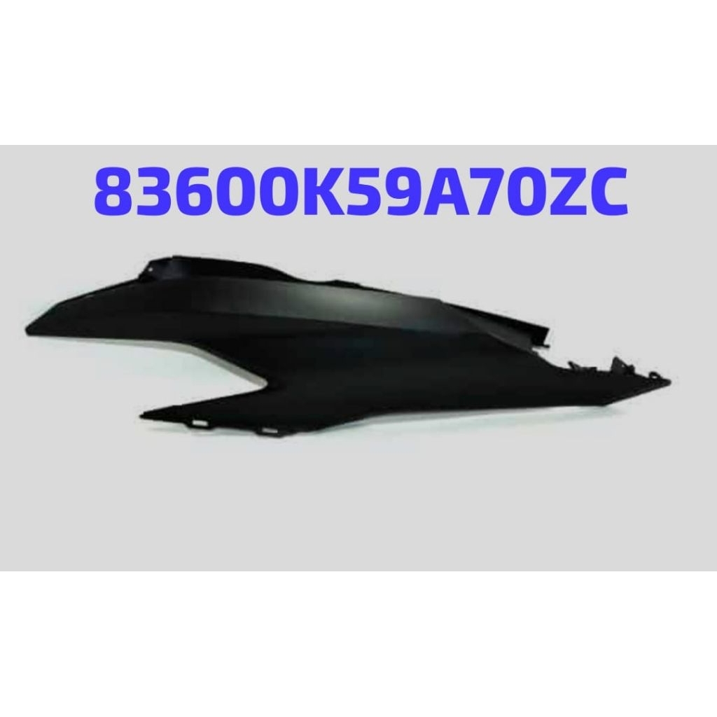 Cover Body Kiri Hitam Doff Honda Vario 150 eSP (2018–2022) 83600K59A70ZC