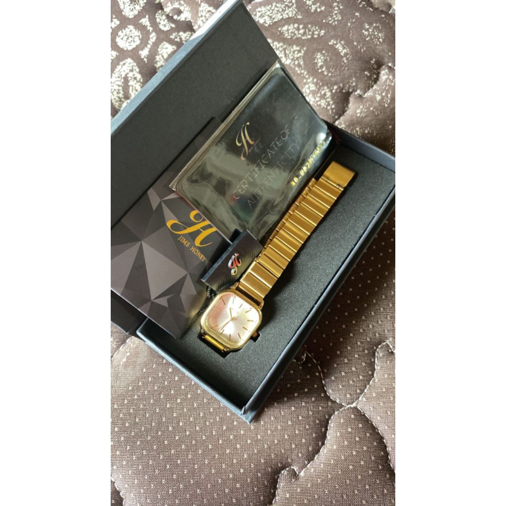 (Preloved) Jam tangan Jims Honey JHW26 warna gold