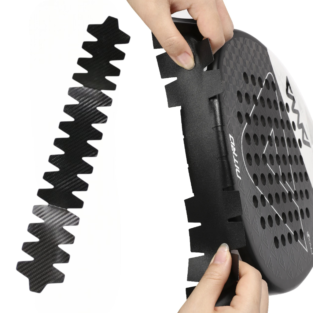 sticker pelindung Raket Padel motif carbon