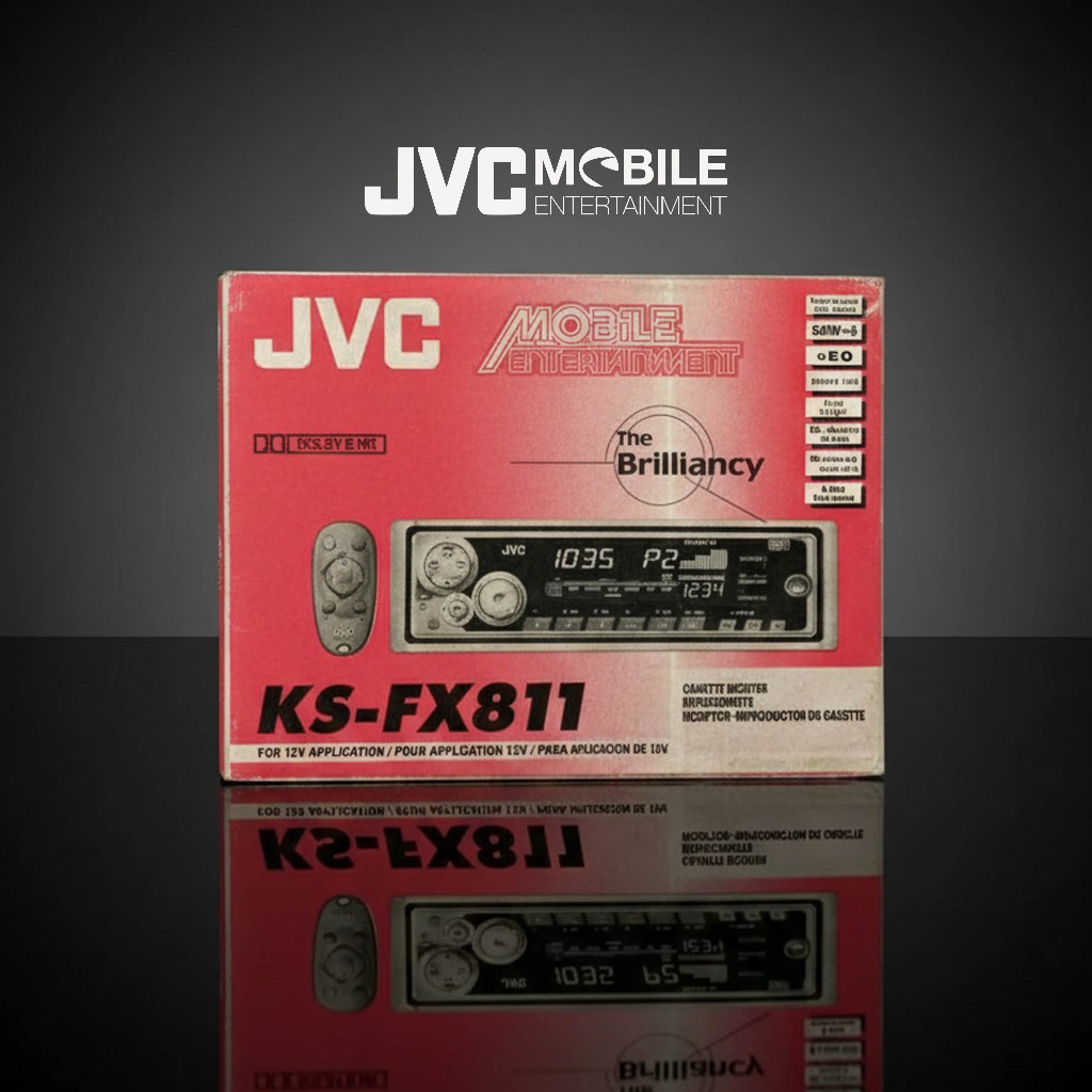 JVC KS-FX811 : Head Unit Single Din Cassette / Tape Mobil - CD Changer Control - High Power 40Wx4 - 