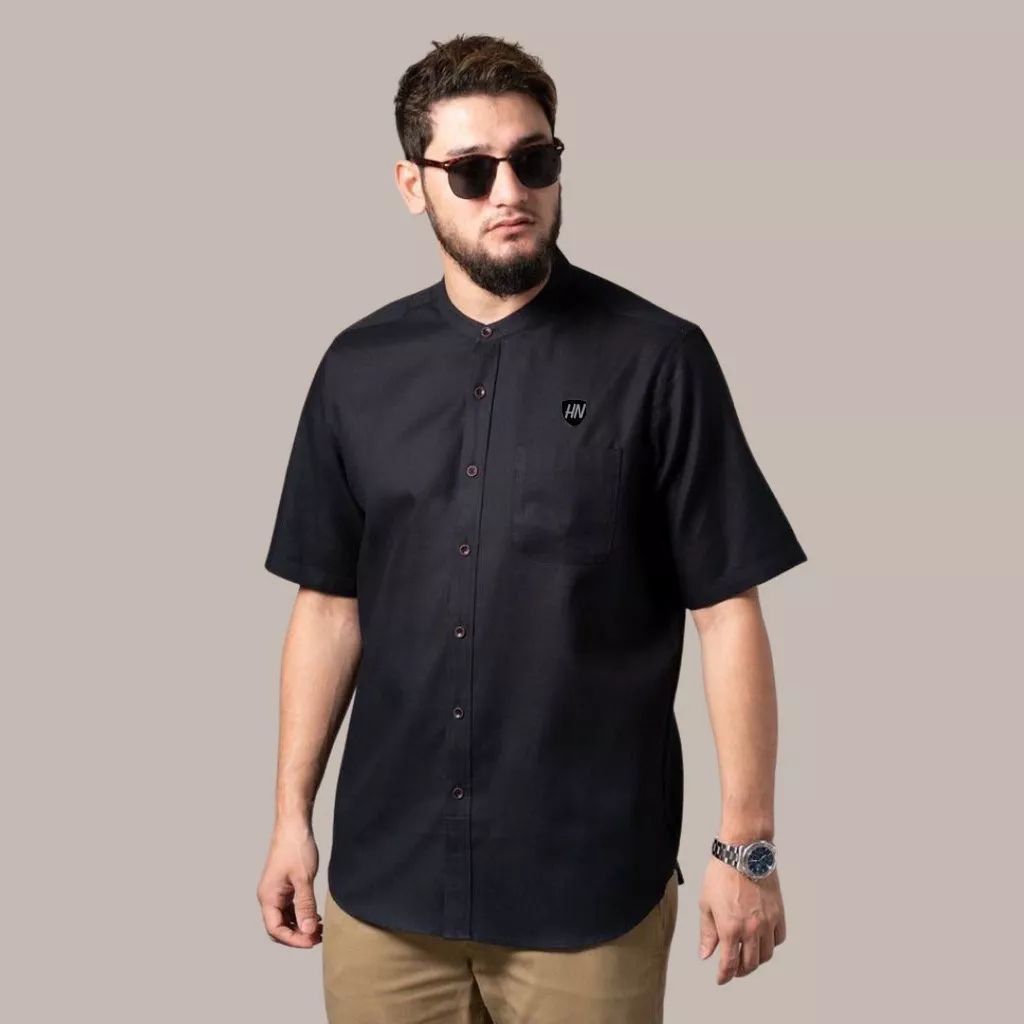 Baju koko pria lengan pendek modern premium terlaris Kemeja koko pria lengan pendek