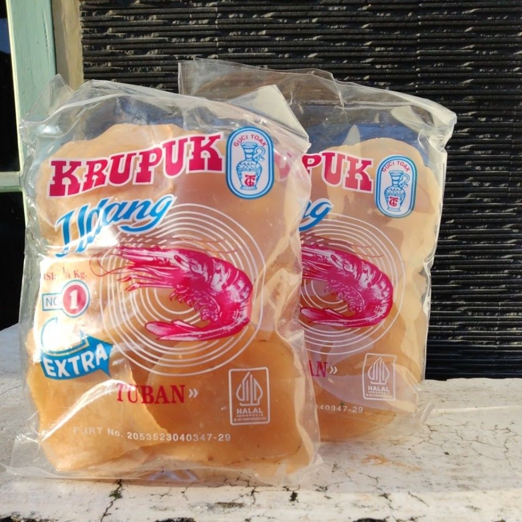 (Besar) Krupuk Udang Cap Guci Toak Tuban ORIGINAL 250gr