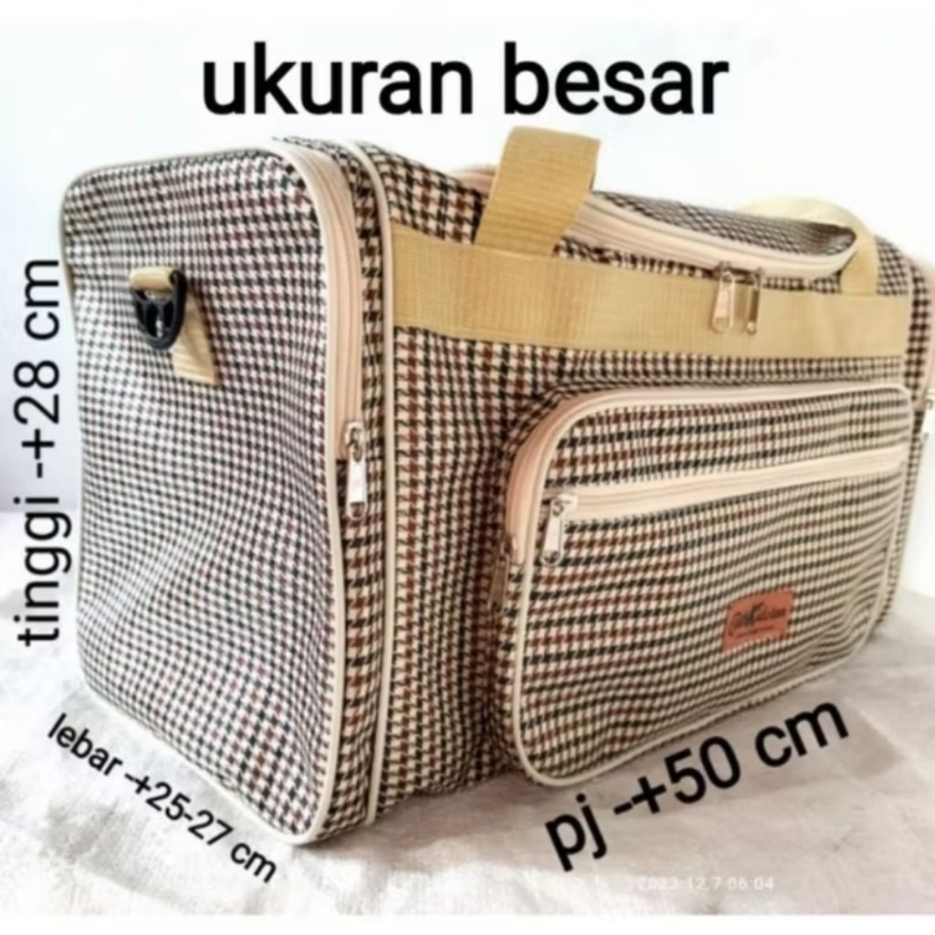 Tas Besar Tempat Baju Mudik Travelbag Selempang Jinjing Pria Wanita Travelbag Jumbo