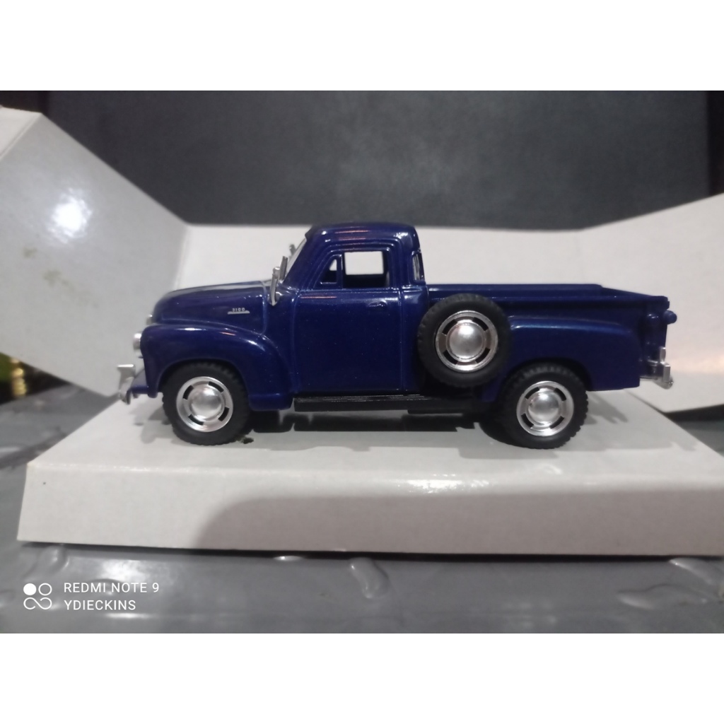 Diecast Kinsmart Miniatur Mobil 1953 Chevrolet 3100 PickUp - Dark Blue (RARE)