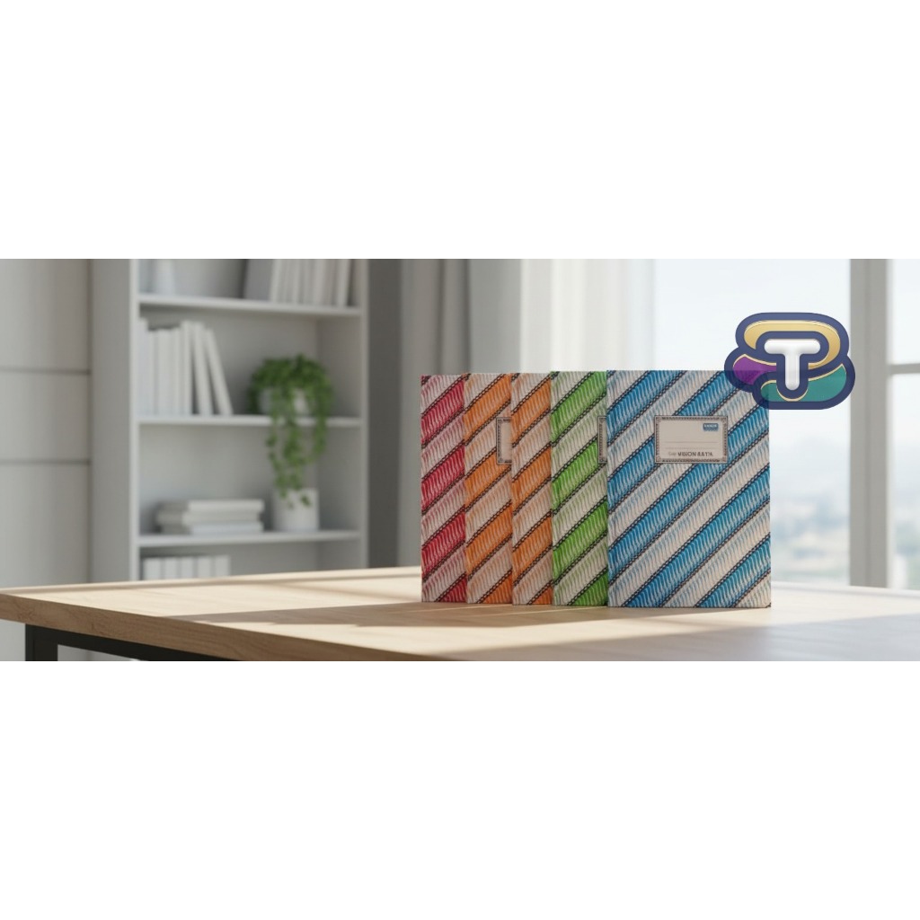 VISION BUKU HARD COVER BATIK FOLIO 100LEMBAR