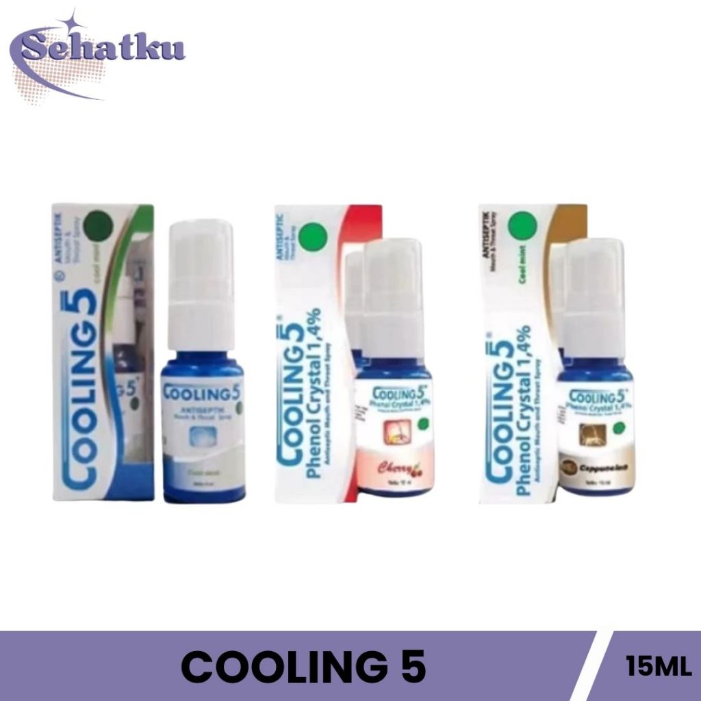Cooling 5 Spray - Obat Sariawan Sakit Tenggorokan Radang Gusi