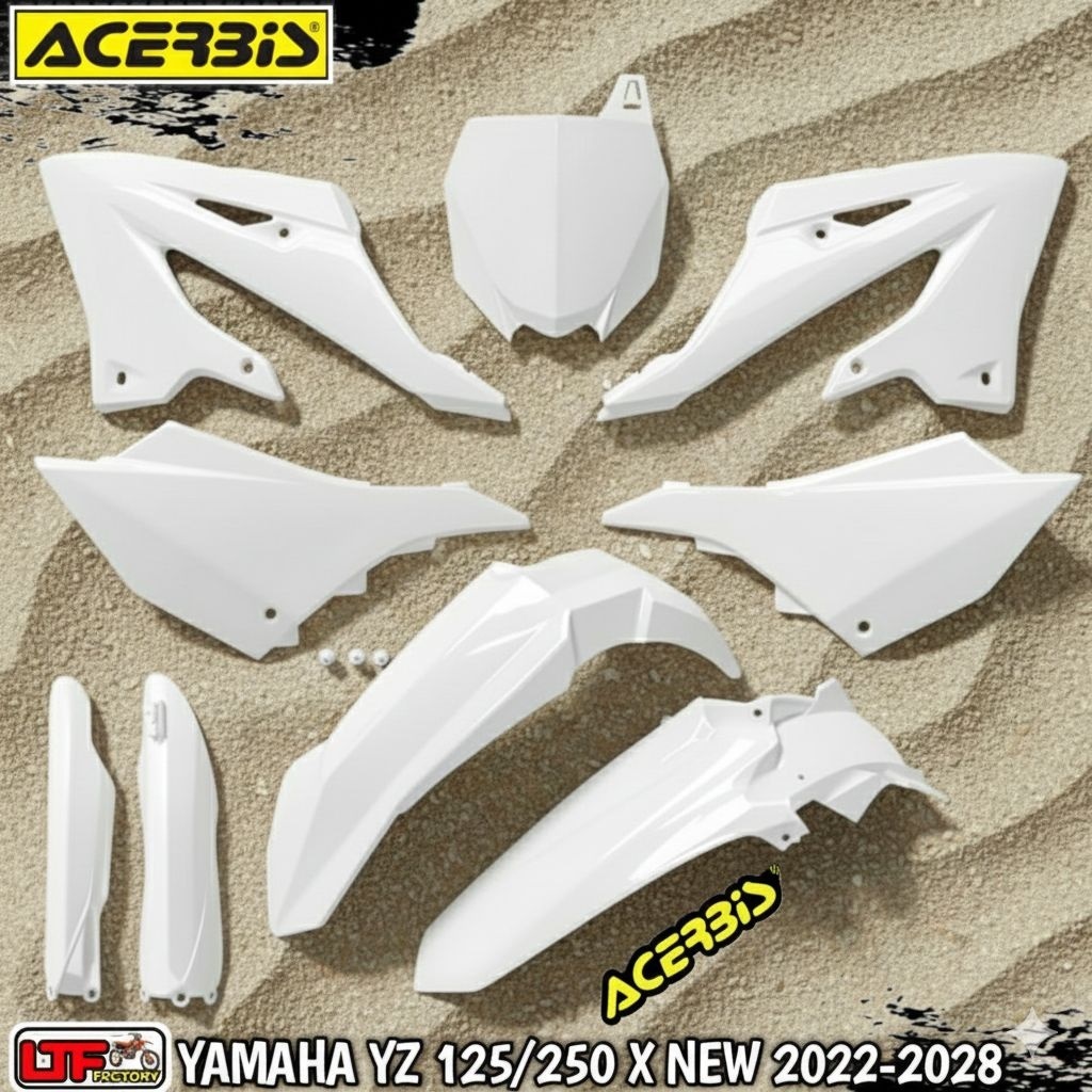 YAMAHA YZ 125 250 X NEW 2022 2023 2024 2025 2026 2027 2028 - ACERBIS COMPLETE PLASTIK KIT - COVER BO