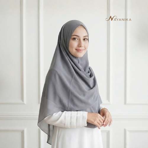 Nayanika Hijab Instan Syari Wanita Muslim Khimar Suqma