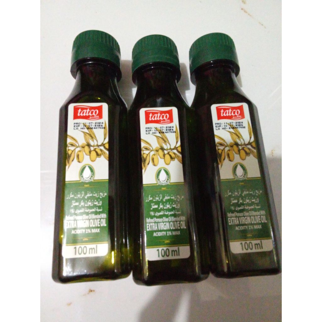 Tatco extra virgin olive oil ORI saudi 1 botol ukuran 100 ml oleh oleh haji umrah