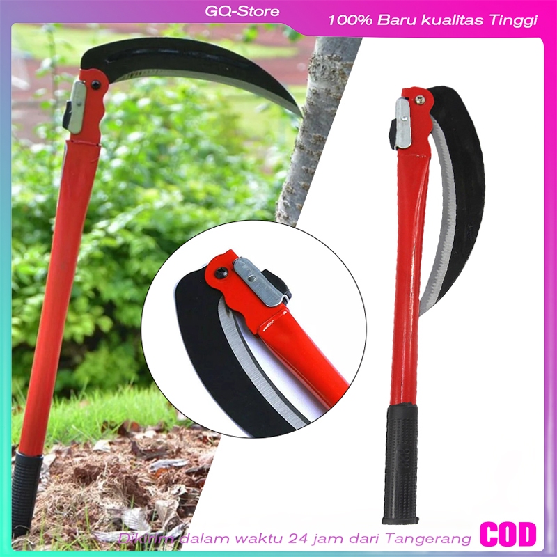 Alat Penyiang Rumput Lipat Portabel | Sabit Baja Kuat Sabit Arit Tani | Sabit Kebun Pemangkas Dahan 