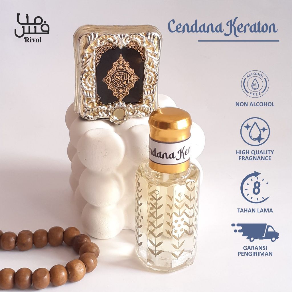PARFUM ARAB CENDANA KRATON 12ml - Parfum Wanita Non Alkohol Wangi Tahan Lama – RIVAL PARFUM
