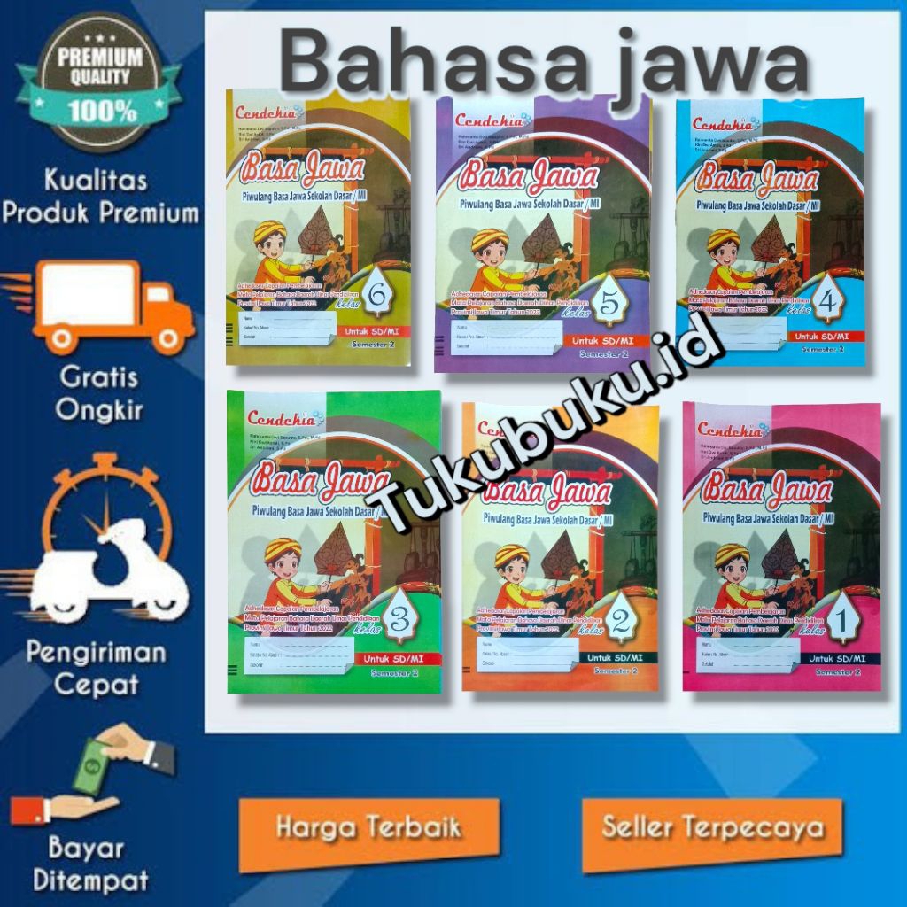 BUKU MODUL BAHASA JAWA LKS CENDEKIA KELAS 1 - 6 SEMESTER 2 PUSTAKA CENDEKIA