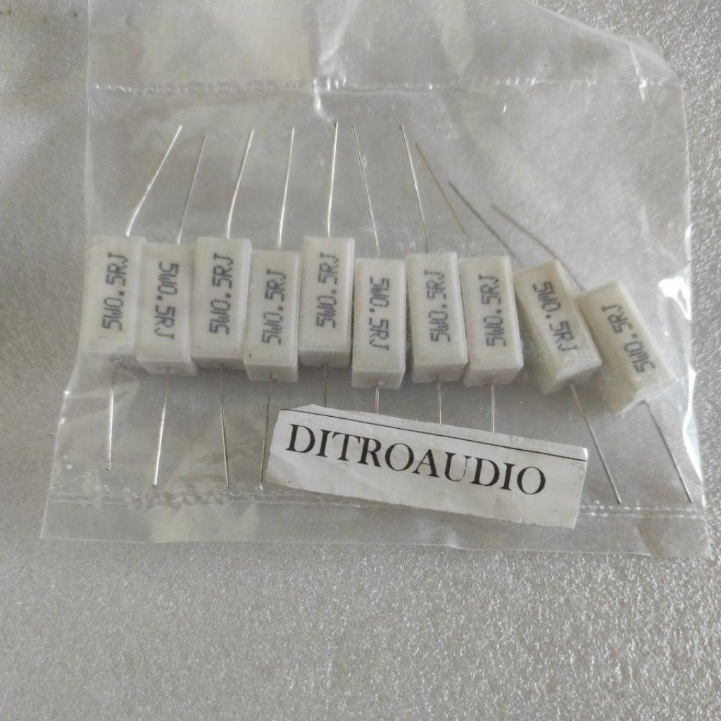 resistor kapur 5 watt 0.5 ohm resistor kapur