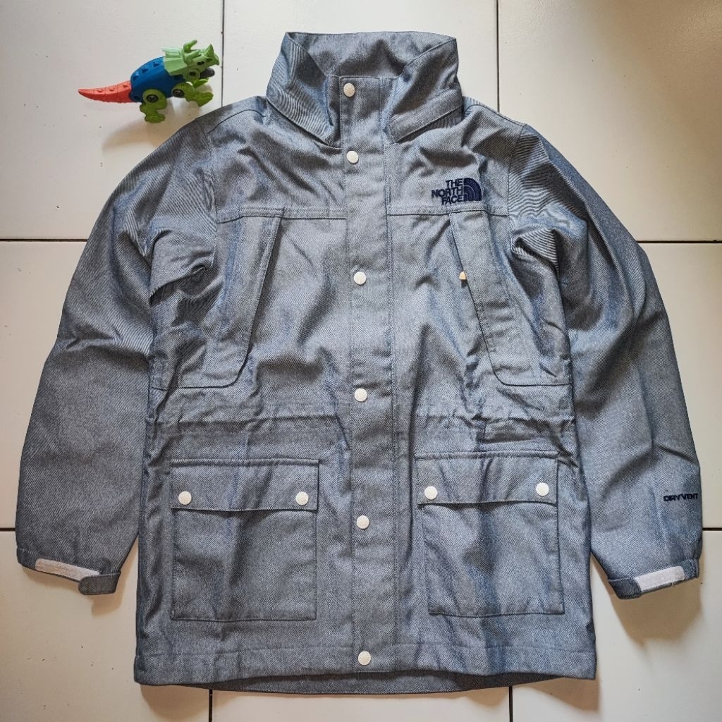 Jaket Outdoor Parka Anak Laki-Laki Perempuan TNF The North Face Full Denim ORIGINAL 100% Second Prel
