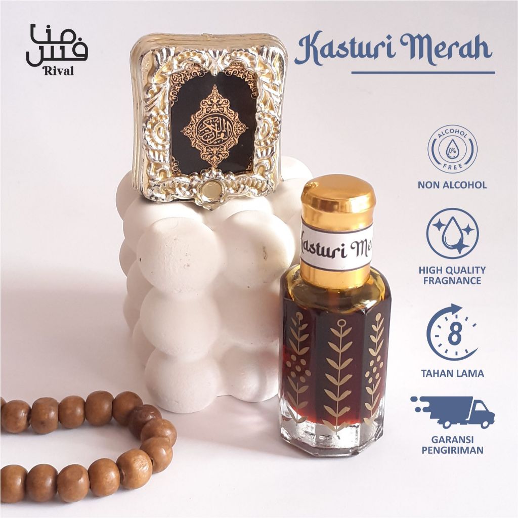 ARABIAN SERIES Minyak Wangi Kasturi Fancy (Kasturi Merah) Asli Wangi Tahan lama Non Alkohol
