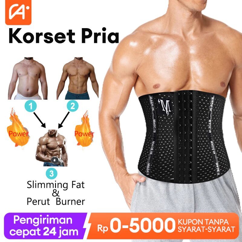 korset pria perut buncit korset laki laki untuk perut korset olahraga waist cincher pengecil perut p