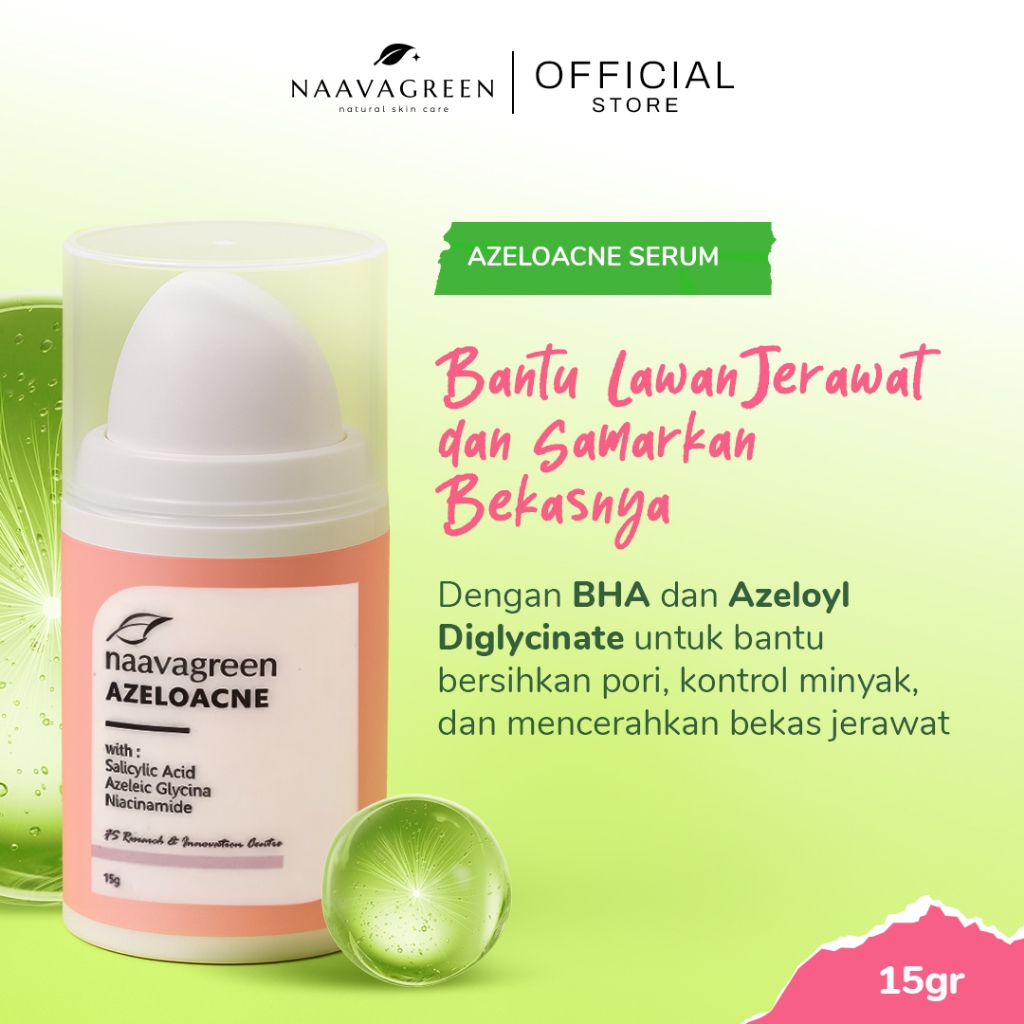 Naavagreen Serum Jerawat Azeloacne