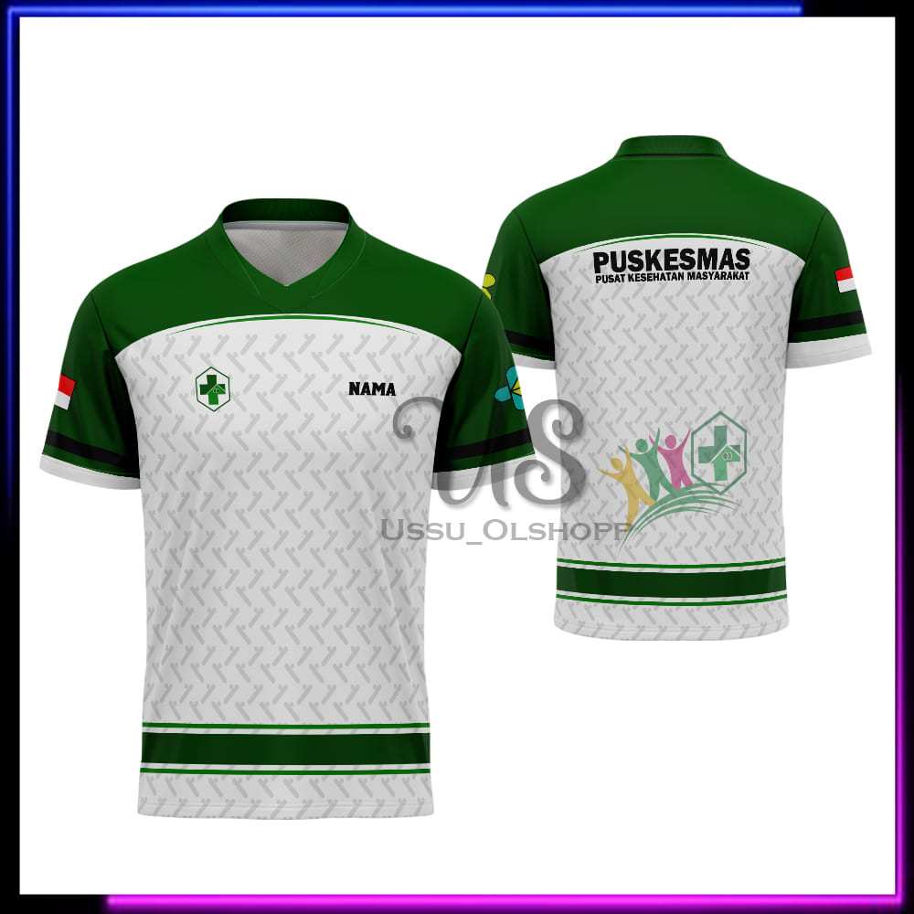 Kaos Jersey - Puskesmas - Kerah Polo - Jersey Puskesmas Perawat Bidan Terbaru Free Custom
