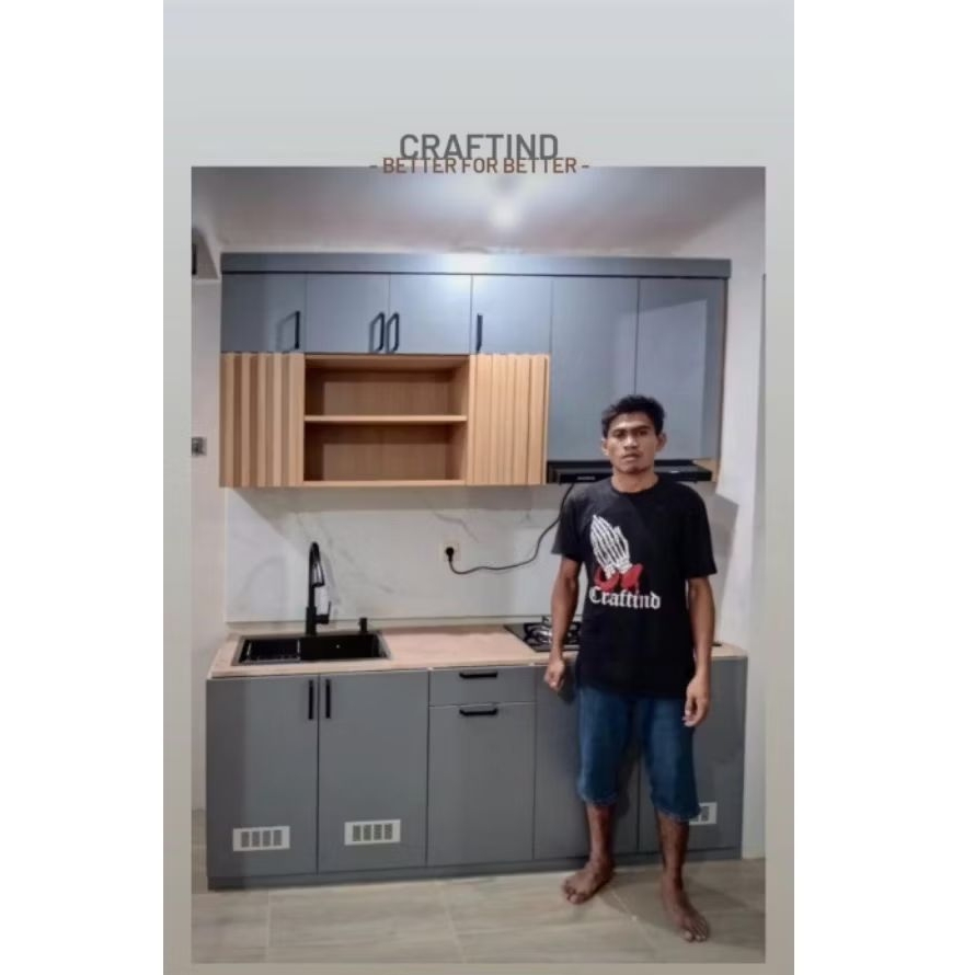 KITCHEN SET CUSTOM | FURNITURE HPL | FURNITURE CUSTOM | KITCHEN SET|