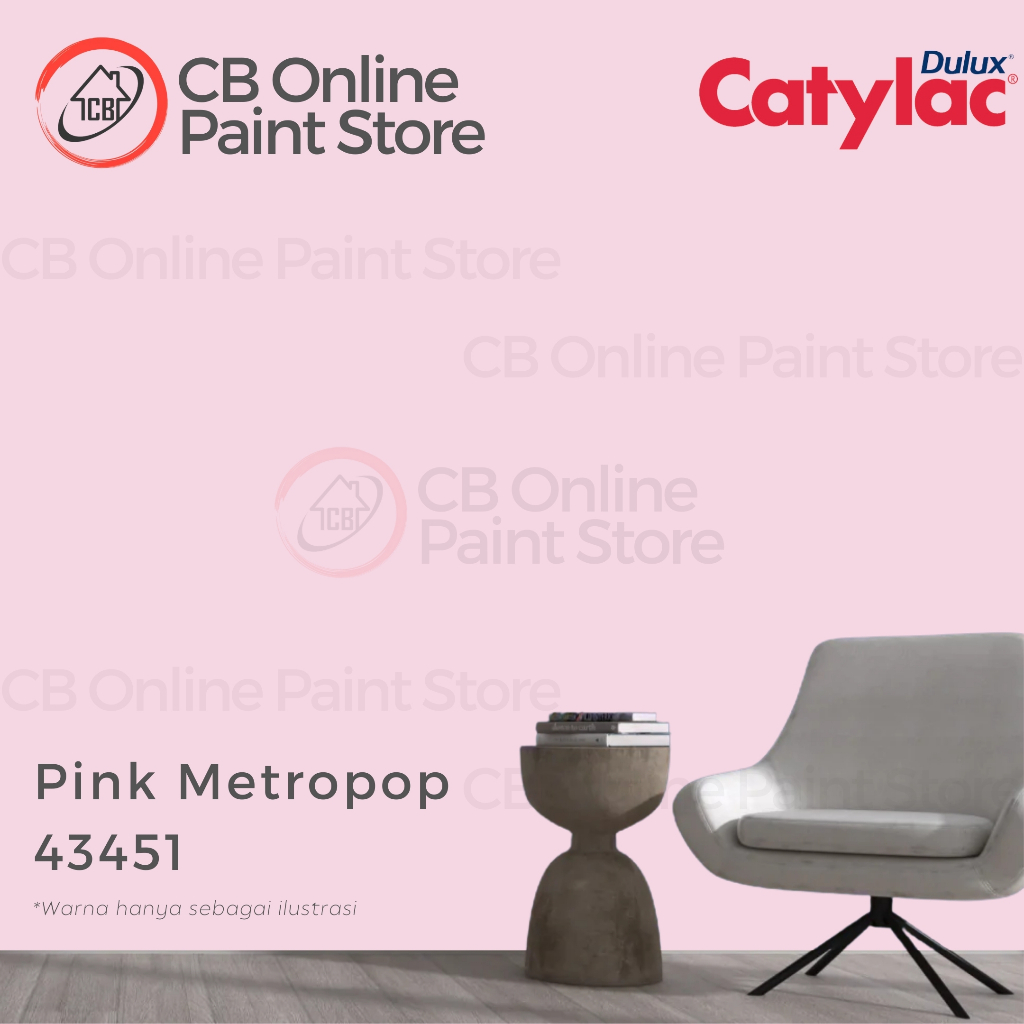 CAT TEMBOK DULUX CATYLAC - PINK METROPOP 43451 - PAIL