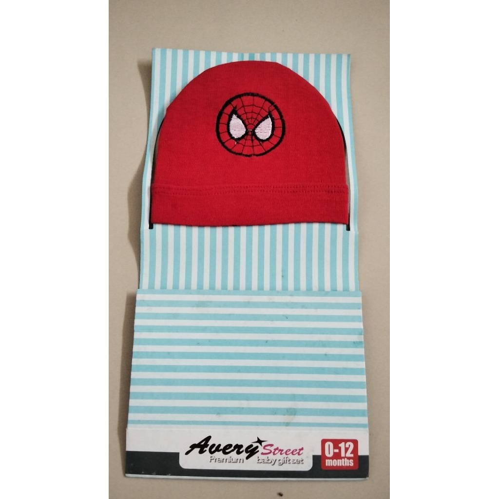 Topi bayi Spiderman 0-12 bulan (baru)
