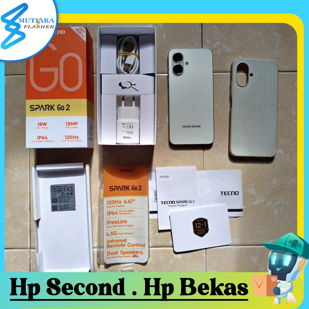 Tecno Spark Go 2 Ram 3 Rom 64GB Second Original