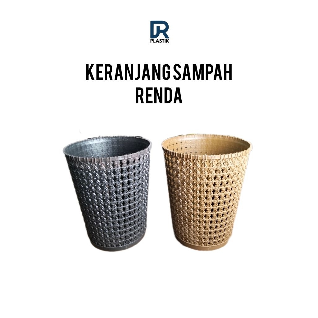 DR PLASTIK - Keranjang Sampah Plastik / Keranjang Sampah Renda / Tempat Sampah Plastik / Keranjang S