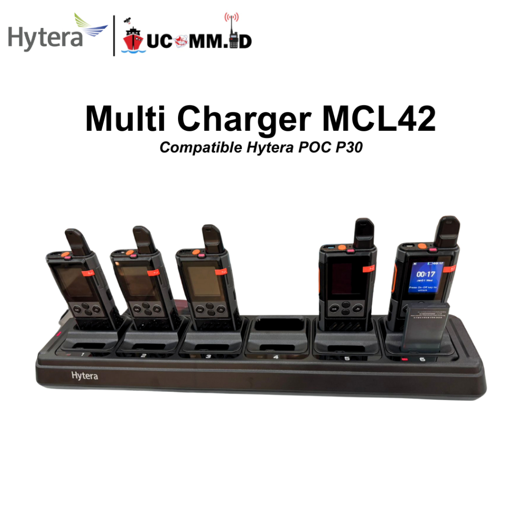 Hytera MCL42 Multi Charger For Hytera P30 Baterai BP3301 Original