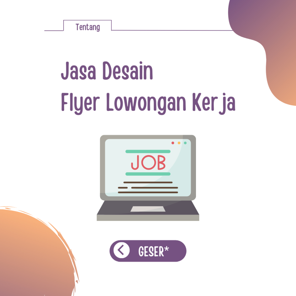 Desain Flyer Lowongan Kerja