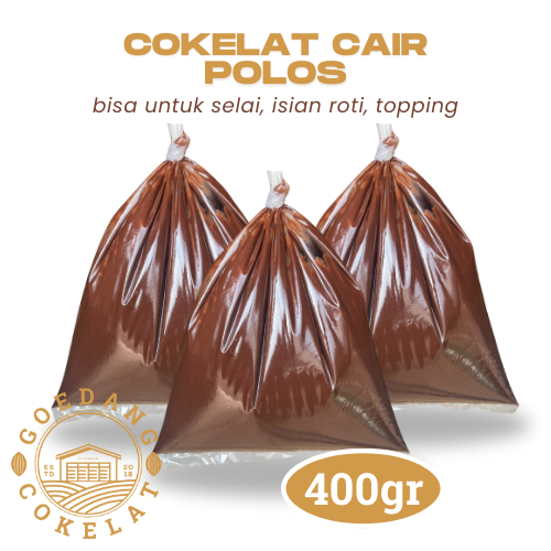 Goedang Cokelat | Coklat CAIR POLOS Lumer 400gr | Serbaguna lembut manis dan lezat | Cocok untuk Top