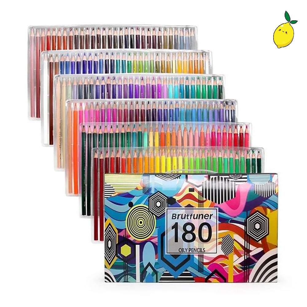 Brutfuner Pensil Warna / Color Pencil / Oil Pencil Artist Color Set 180 Warna