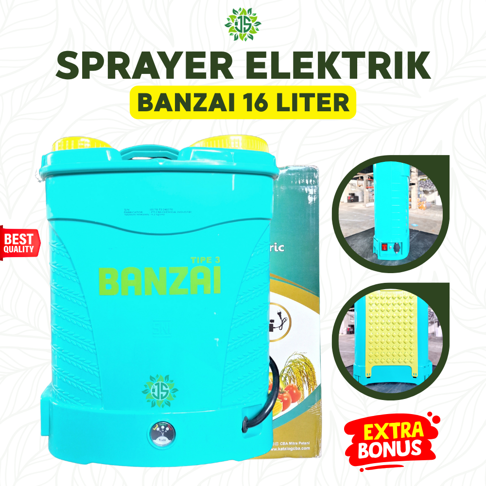 Sprayer BANZAI Elektrik 16 Liter | Tangki Semprot Gendong