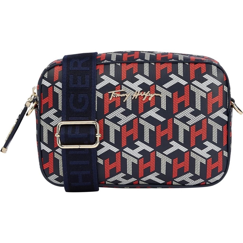 (NEW ORI) TOMMY HILFIGER Iconic Tommy Camera Bag Crp Mono 100% ORIGINAL