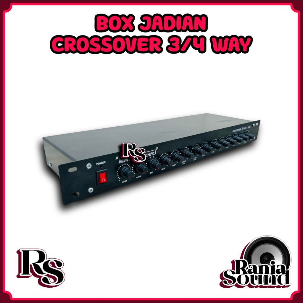 (POWER JADIAN) Power Amplifier RAKITAN Crossover 3/4 Way + Sub ups
