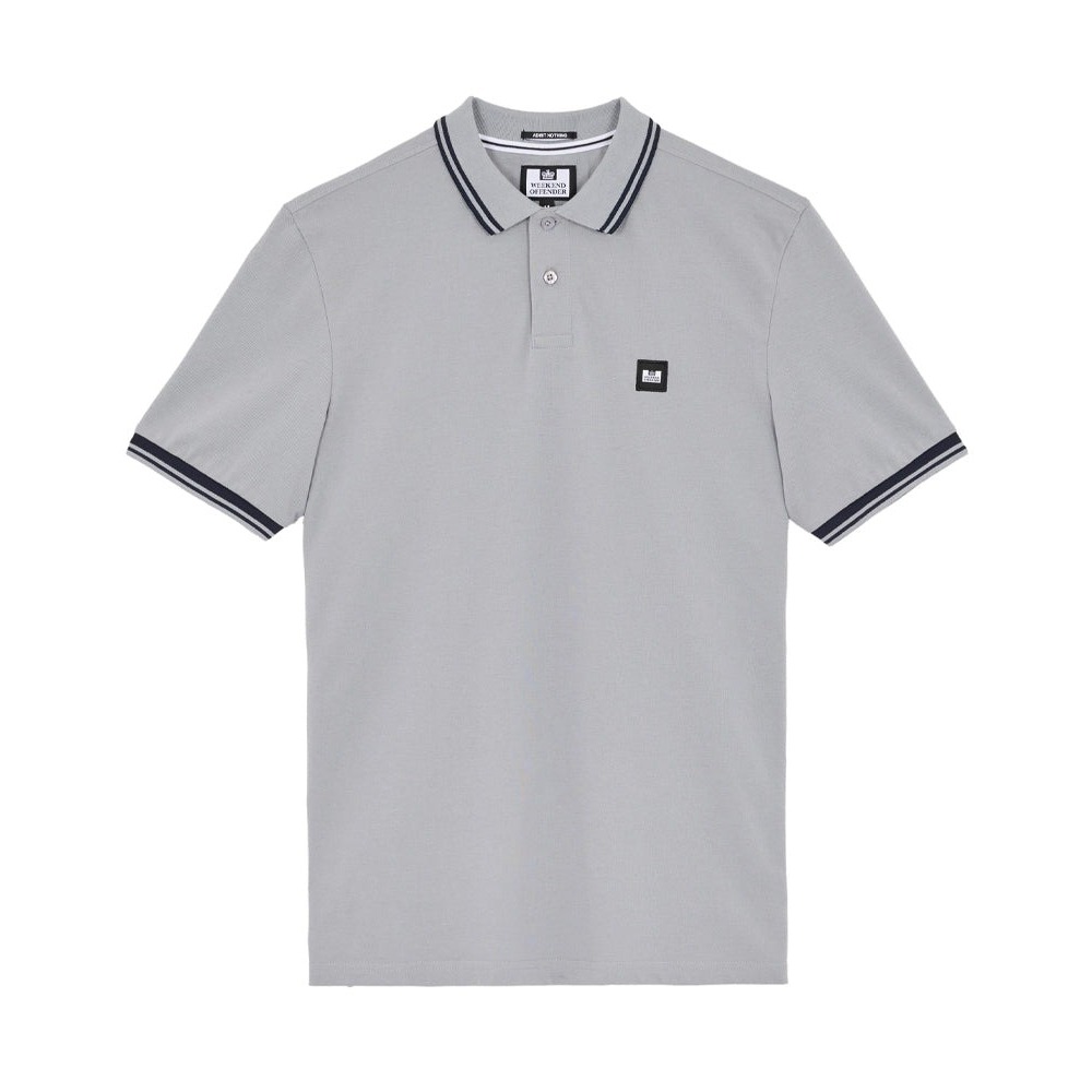 Weekend Offender Levanto Tipped Polo Shirt (Smokey) Original