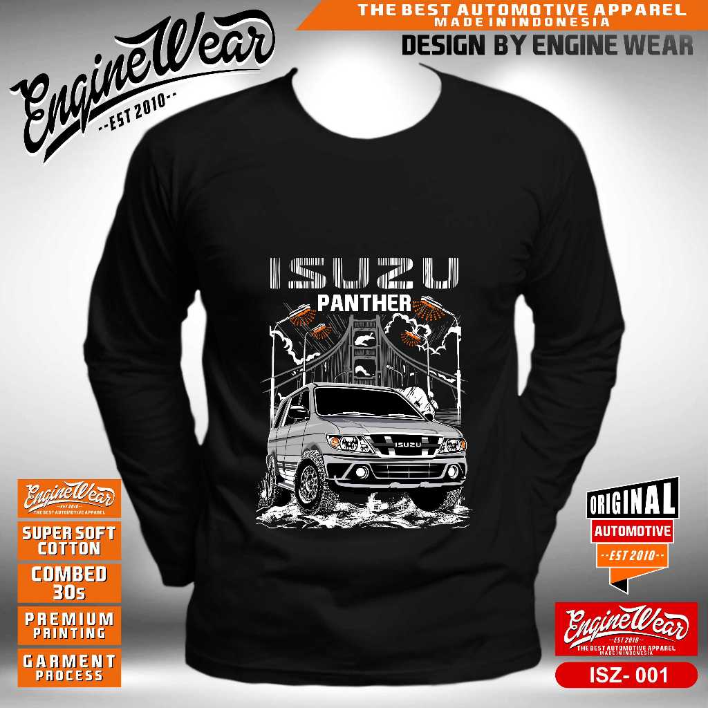 kaos isuzu panther tshirt panther baju mobil isuzu otomotif abu