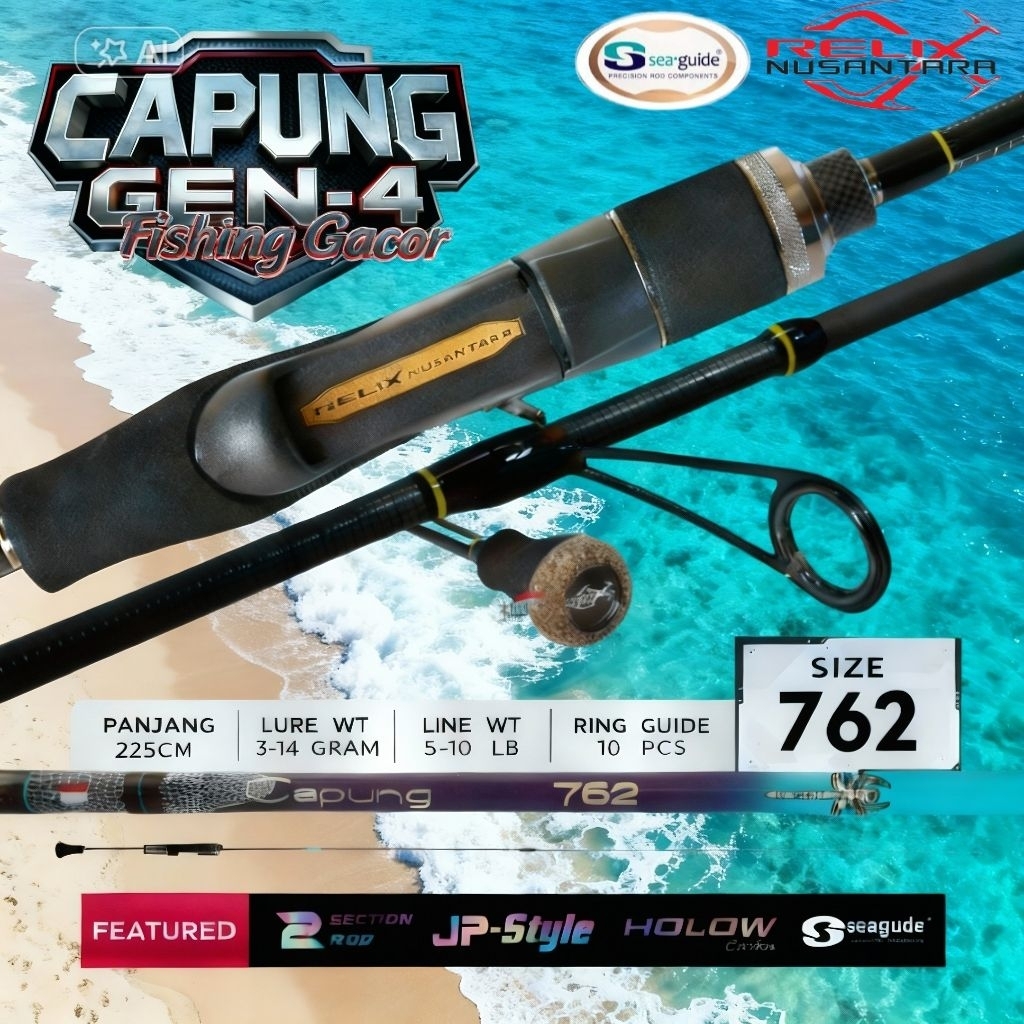 Joran Relix Nusantara Capung 762 Gen 4 New.