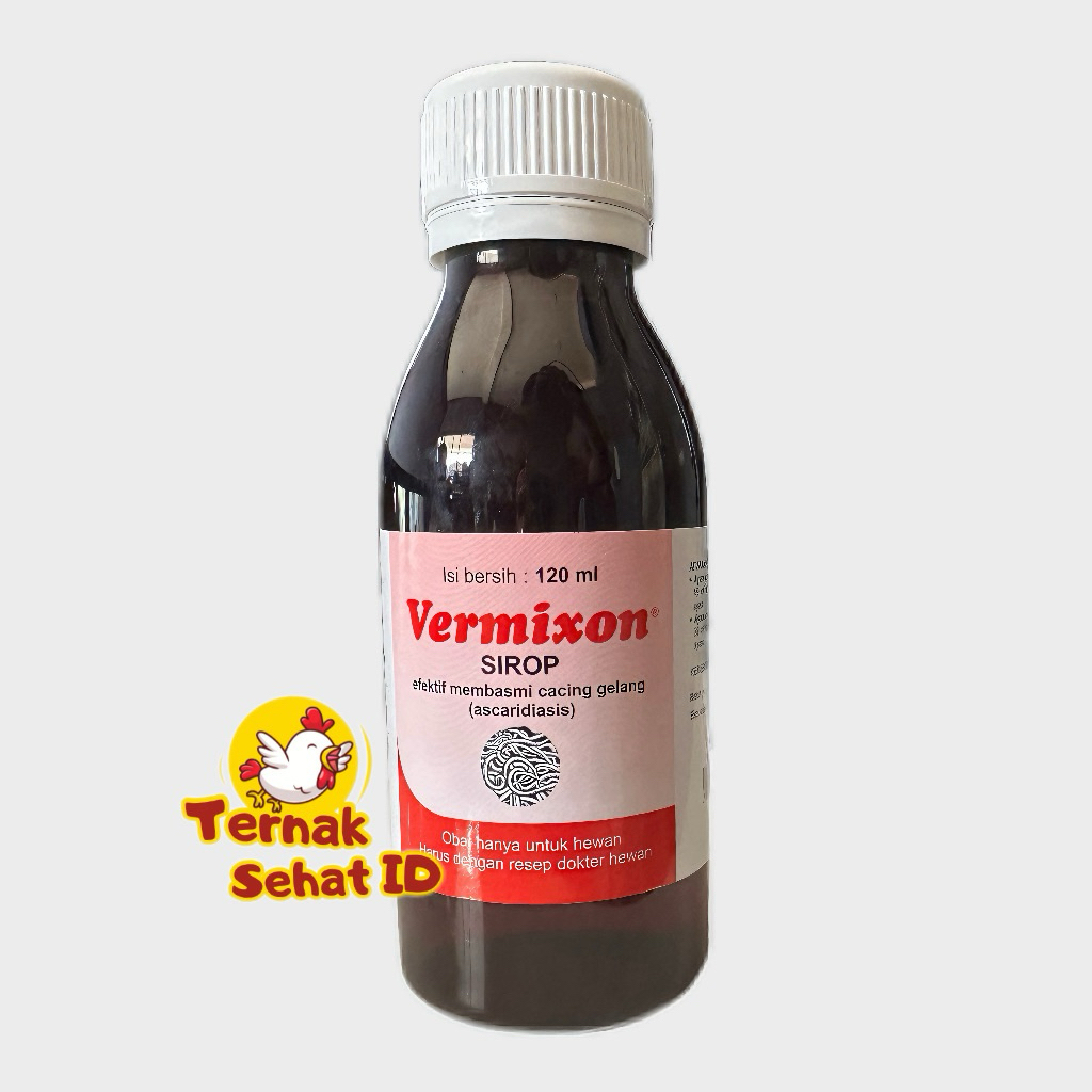Vermixon Sirop: Obat Cacing Hewan Unggas 120ml