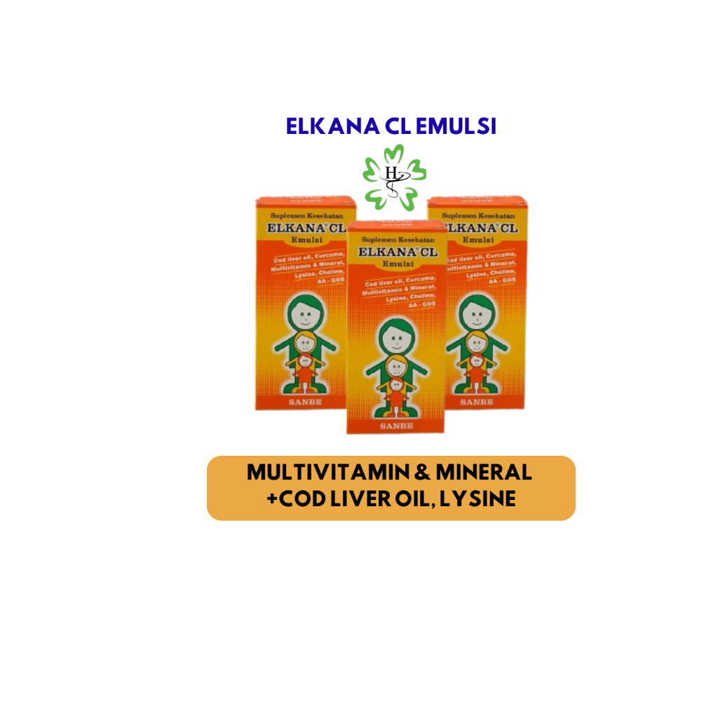 ELKANA CL 120ML-Suplemen vitamin & kalsium anak ,ibu hamil dan menyusui