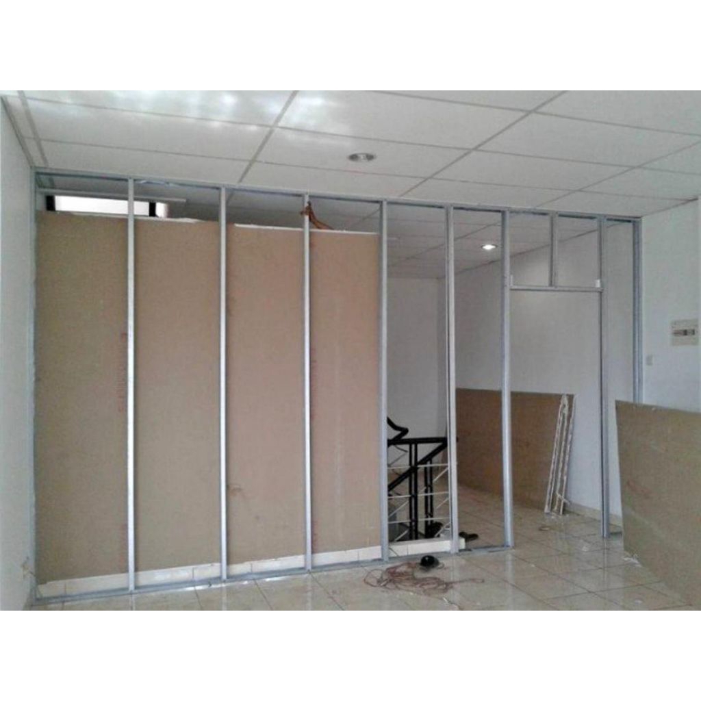 Sekat ruangan partisi gypsum 2sisi rangka baja ringan