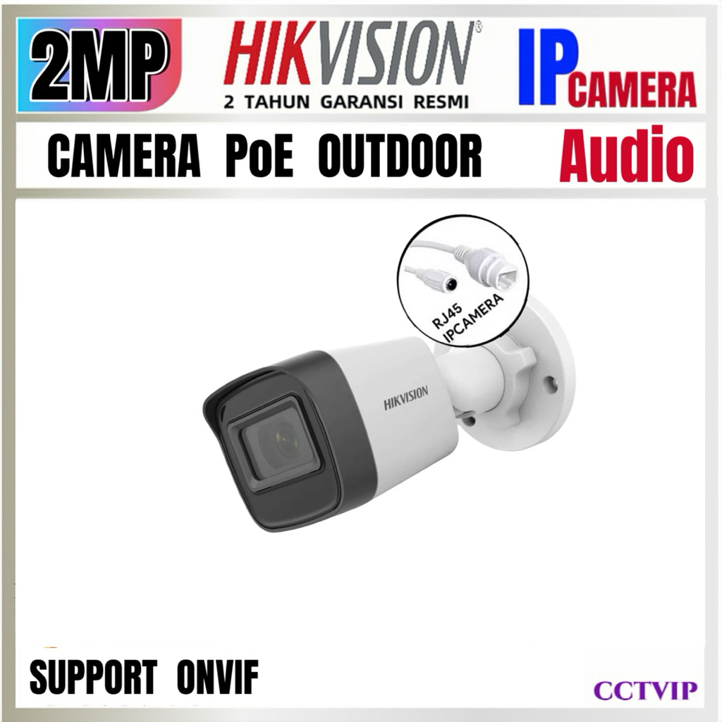 KAMERA  CCTV  IP  POE  HIKVISION  2MP  AUDIO