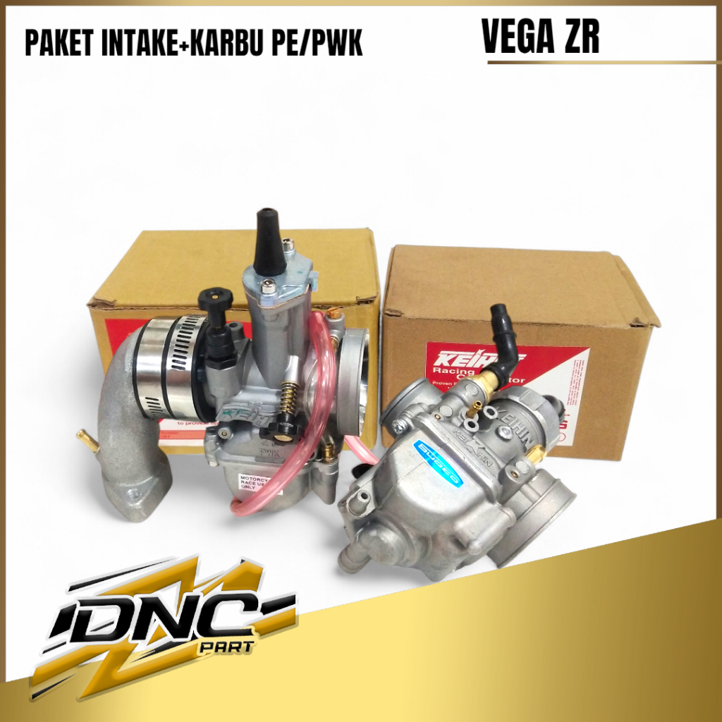 PAKET KARBURATOR PE / PWK 24 26 28 + INTAKE MANIFOLD YAMAHA VEGA ZR | HADAP DEPAN | POSISI ORI