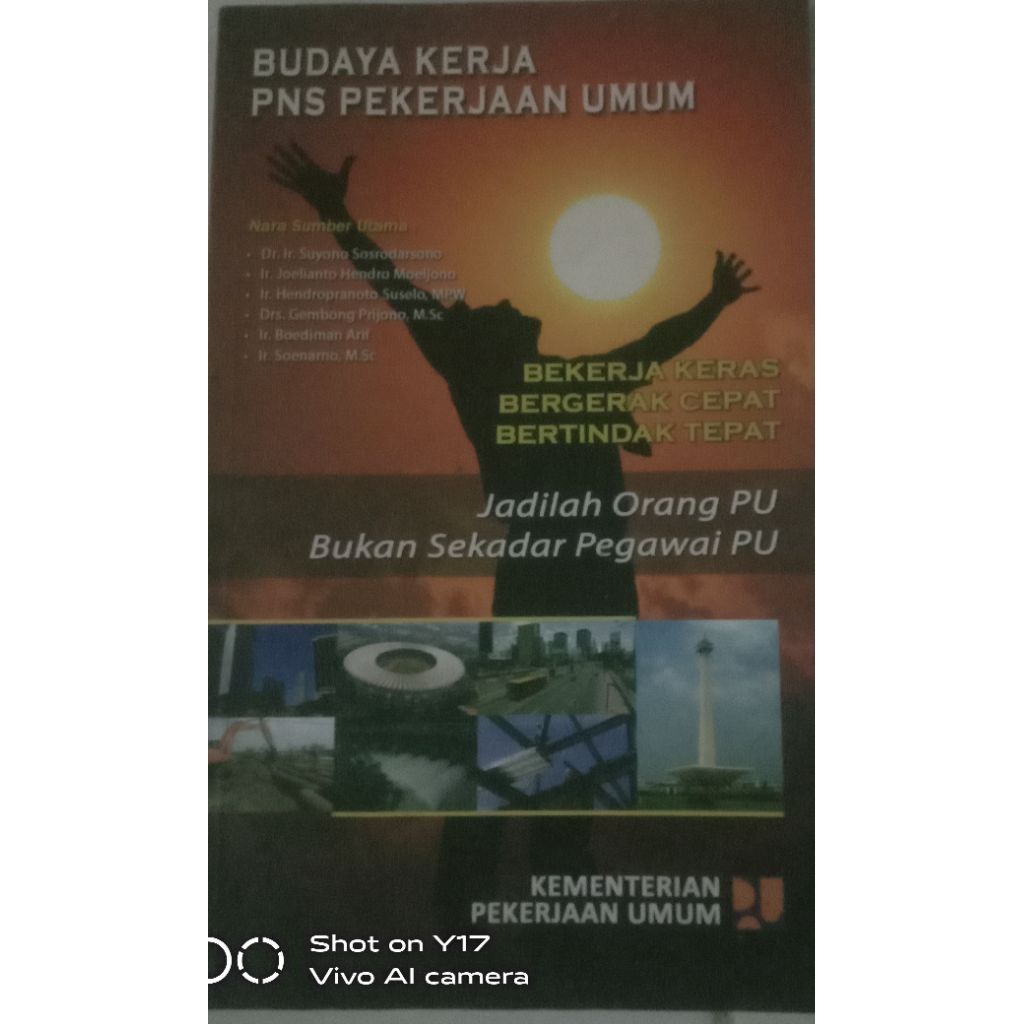 BUKU BUDAYA KERJA PNS PEKERJAAN UMUM BEKAS ORIGINAL