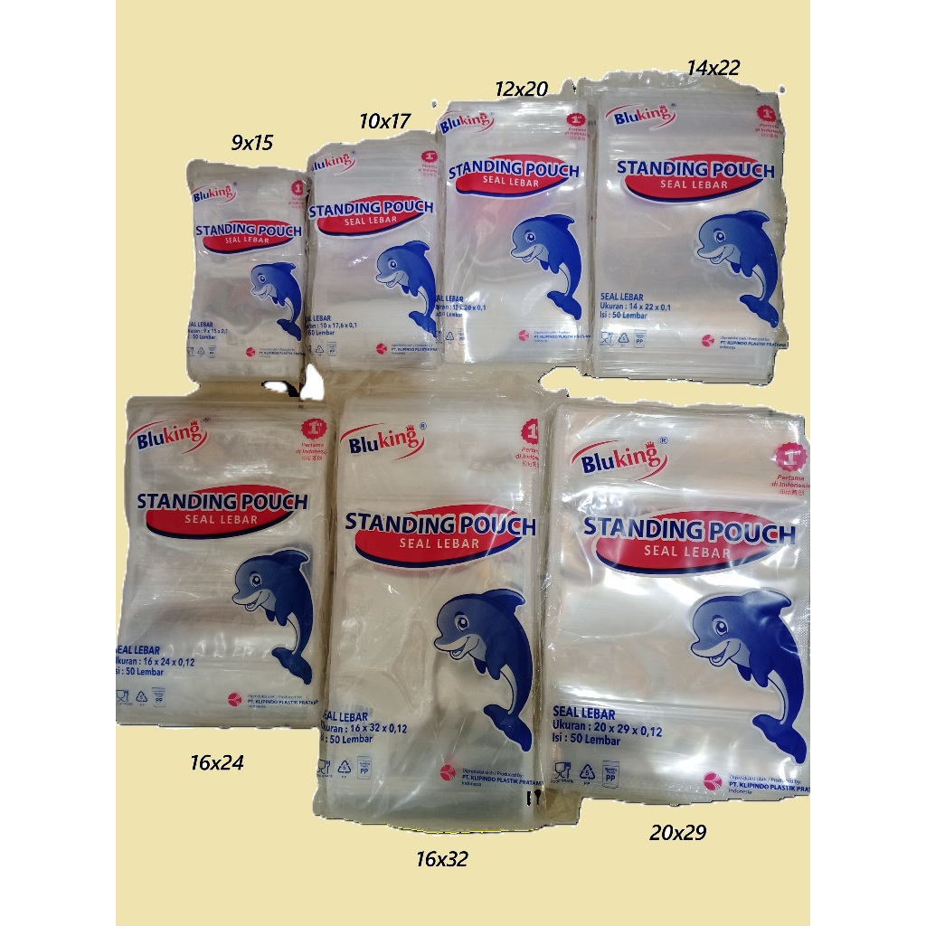 Standing Pouch 9x15 Double Seal