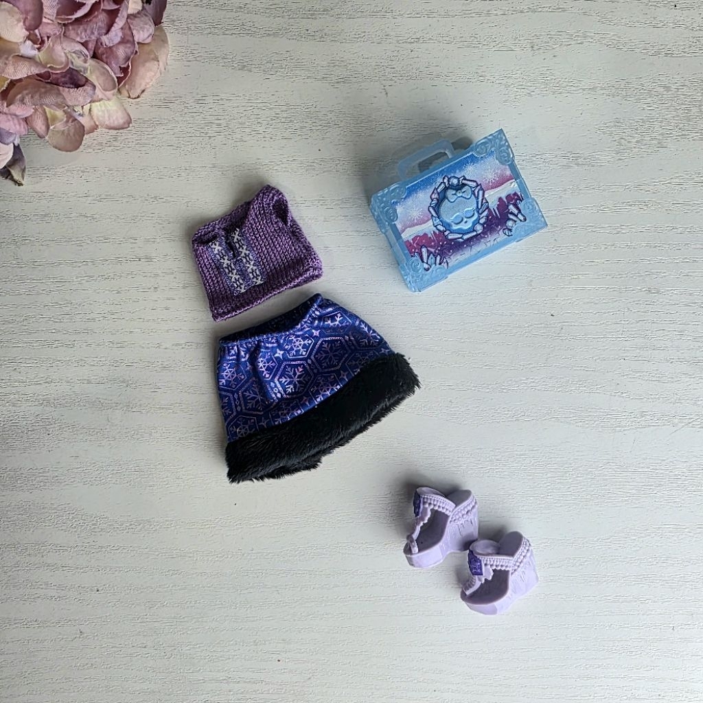 Baju Monster High / MH  doll Abbey Bominable  purple blue set